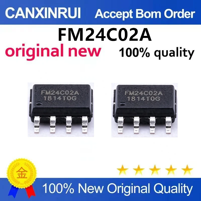（5pcs-10pcs）Brand new original FM24C02 FM24C02A bus interface serial EEPROM chip directly inserted DIP-8