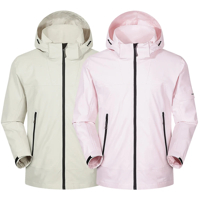 

Водонепроницаемая ветрозащитная дышащая походная куртка для мужчин и женщин, легкий двухцветный уличный дождевик