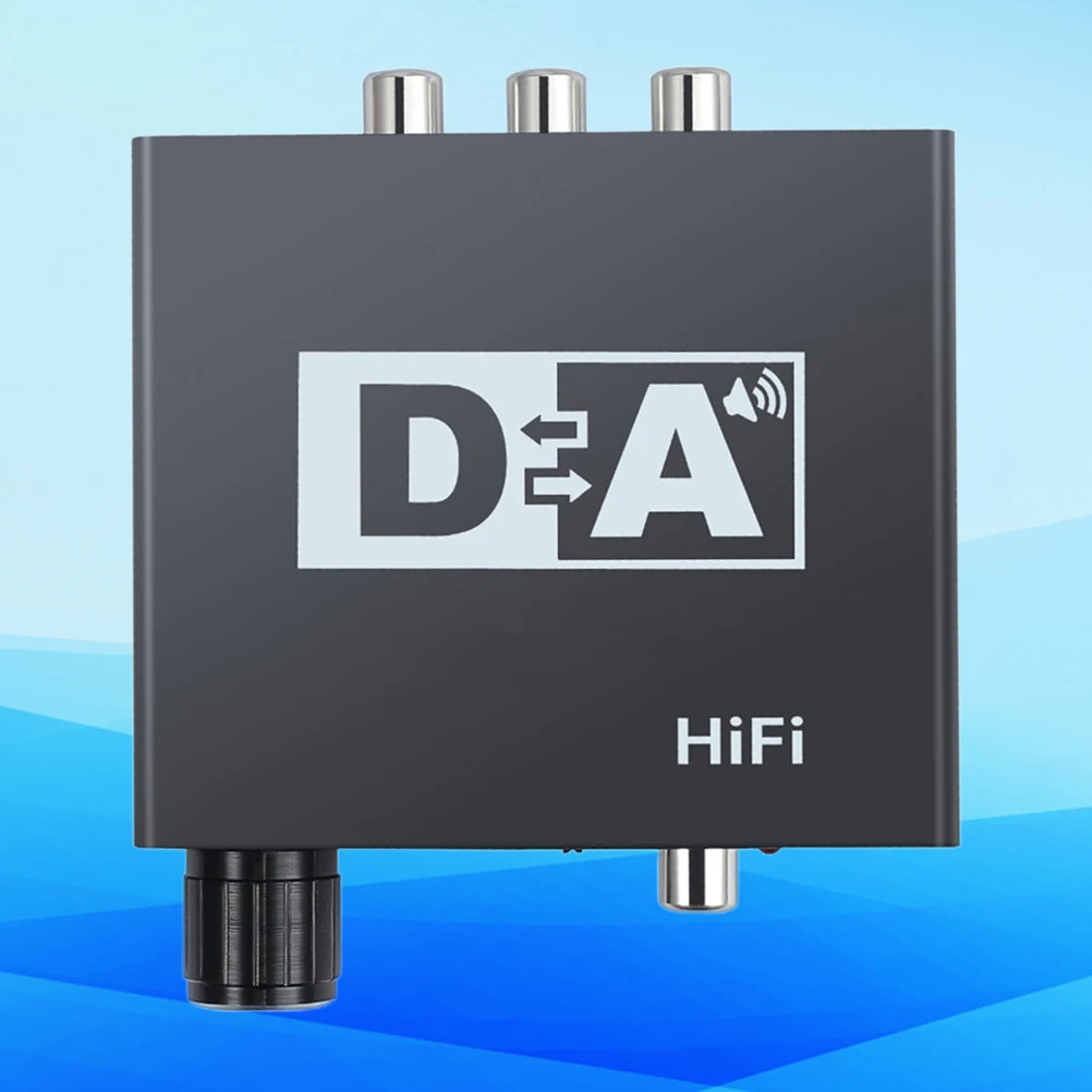 

-Bit SPDIF to Analog L R Converter Headphone Adapter Volume Control 32kHZ-192kHZ 16-300 Ohm High-Fidelity
