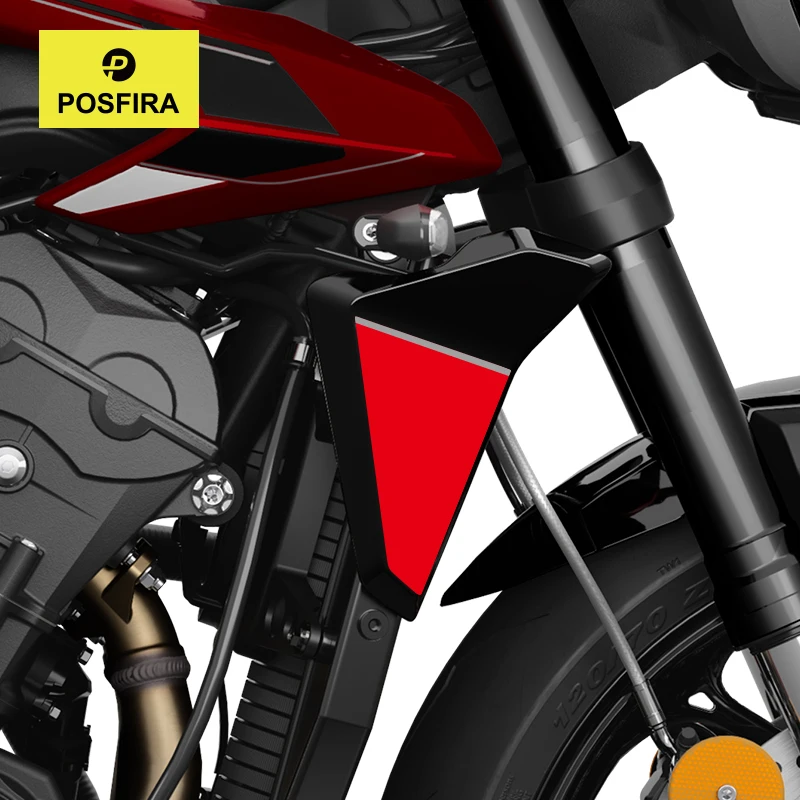 

Виниловые наклейки POSFIRA на панель радиатора мотоцикла для Triumph Street Triple 765 R RS 765RS 765R 2023-2026 2025 Аксессуары