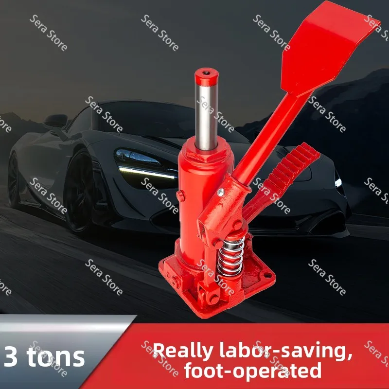 Foot-operated hydraulic jack car upright car 3-ton jack SUV off-road tire changing tool