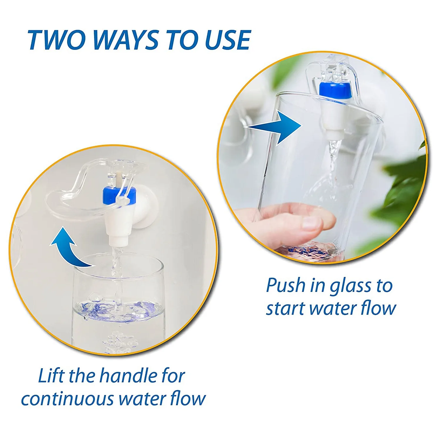 Rubinetto a pressione sostitutivo per erogatore d'acqua - Rubinetto per acqua calda e fredda Confezione blu e rossa