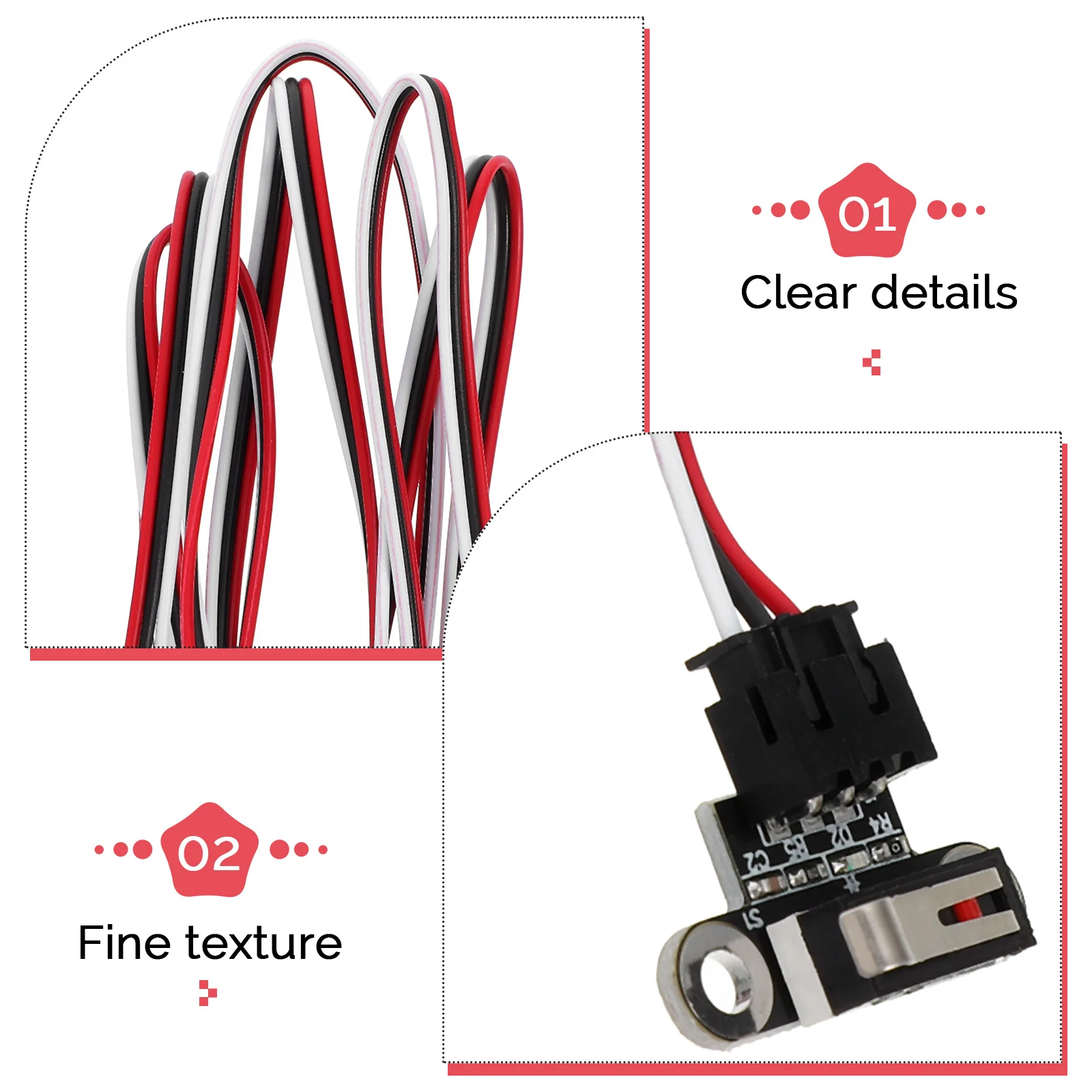 

Printer Limit Switch Mechanical Vertical Type for 3D Printer Replacement Accessory Endstop Switch Precise Positioning