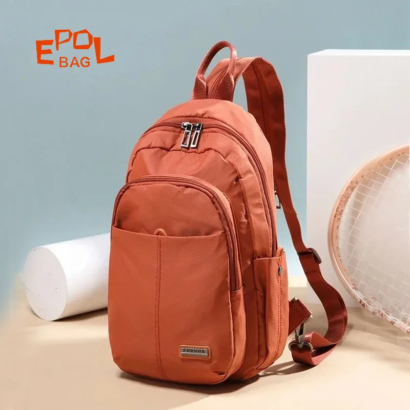 

EPOL женский рюкзак 2025 повседневные спортивные рюкзаки для ноутбуков нейлоновые водонепроницаемые легкие модные универсальные сумки на плечо 2961-02