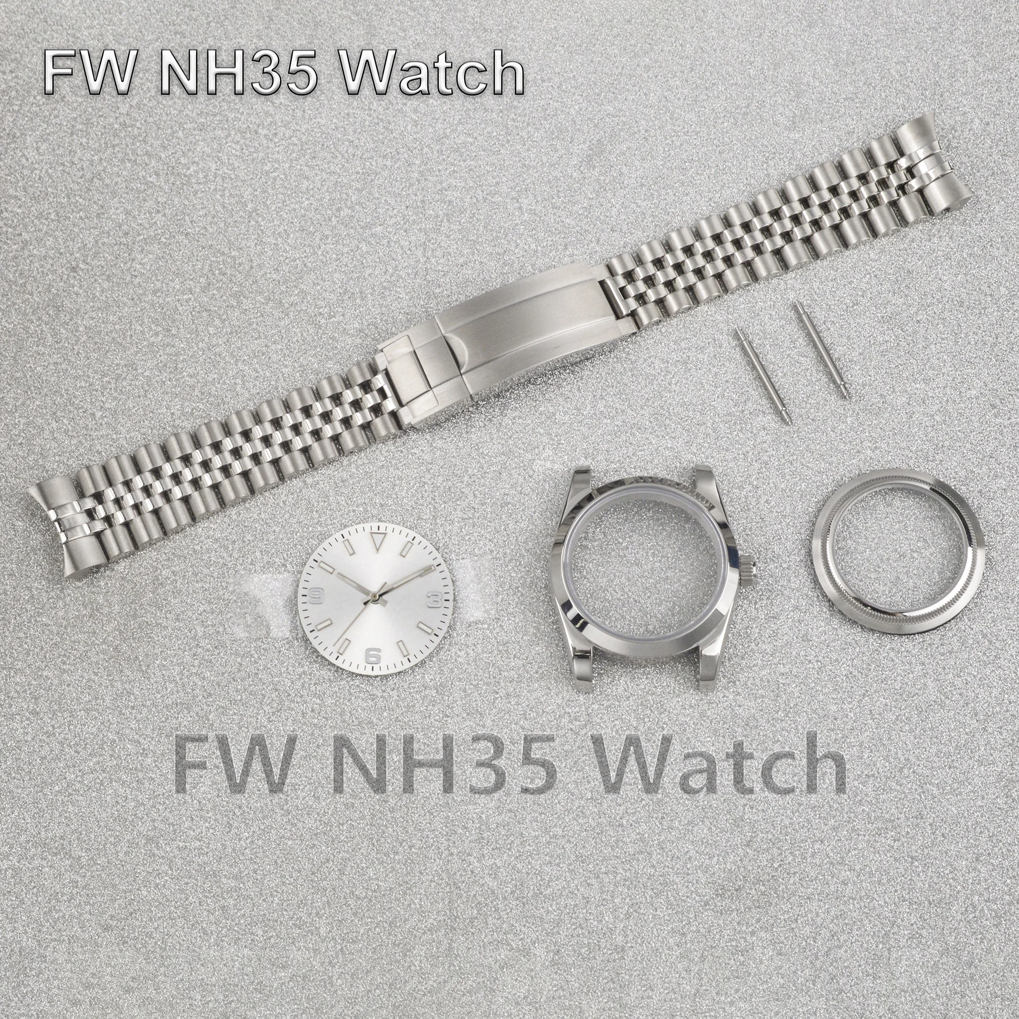 

Sapphire Crystal NH35 Case 10ATM Waterproof Stainless Steel 36mm/39mm Watch Case for Datejust fit NH34/35/36 Mechanical Movement