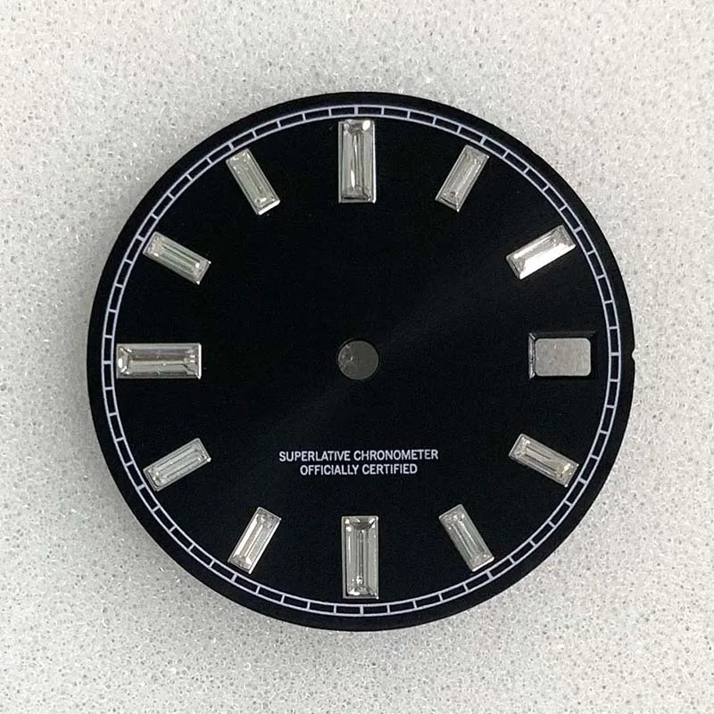 قرص NH35 قرص S قطر 28.5 ملم تاريخ فقط أشعة الشمس مناسب لملحقات تعديل ساعة الحركة NH35/36