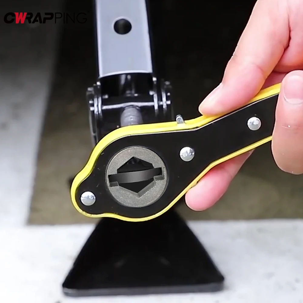 Car Jack Labor-saving Ratchet Wrench Efficient Tire Changing Vehicle Tool Hand-cranked Car Scissor Jack for SUV Auto Accessories