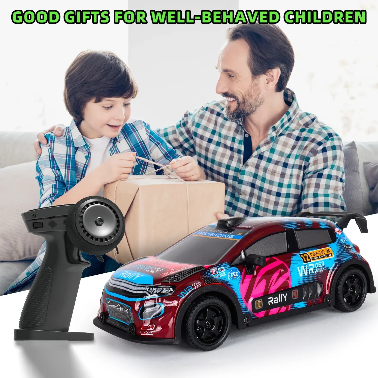 

1/18 Rc Drifting Car Remote Control Racing Vehicle 4Wd High-Speed Rc Cars with Light Wireless Model Toys Kids Xmas Newyear Gift