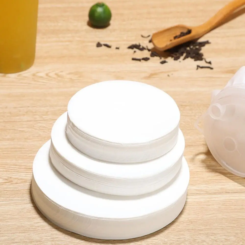 

500Pcs Round Disposable Coffee Paper Films Anti Overflow Universal Leak Proof Paper Sealed Non-toxic Spill Proof Gasket Home