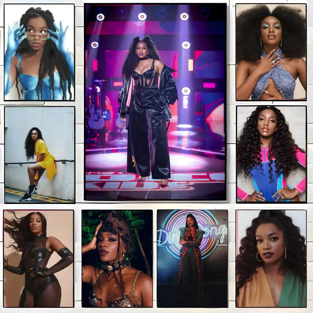 Póster de la cantante pop I-IZA, adhesivo artístico autoadhesivo, pegatina de papel impermeable, decoración de pared para cafetería, Bar, habitación