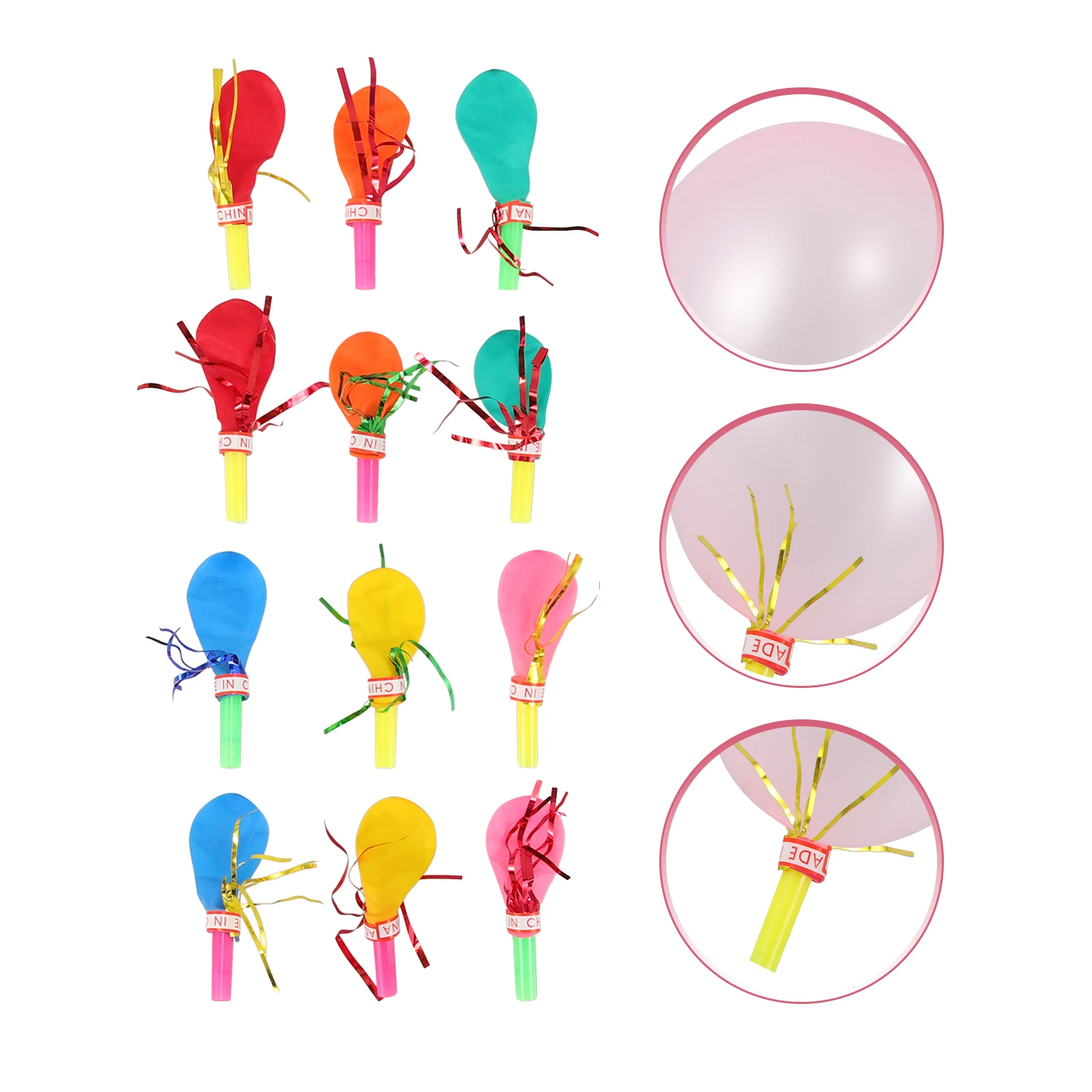 

30 Pcs Whistle Balloon Balloons Colorful Party Favour s Noisemakers Child