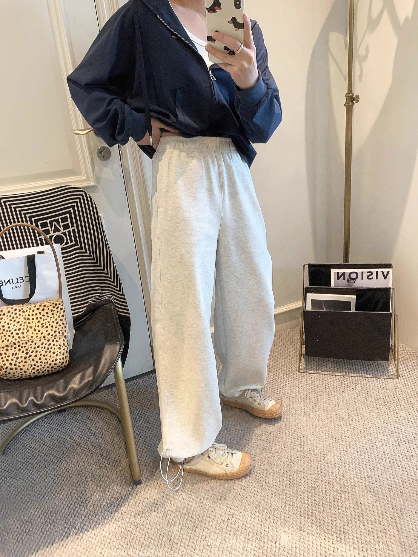 

Модные женские повседневные брюки с высокой талией и прямым кроем, осенние новинки, удобные, с эластичным поясом, стройнящие фигуру