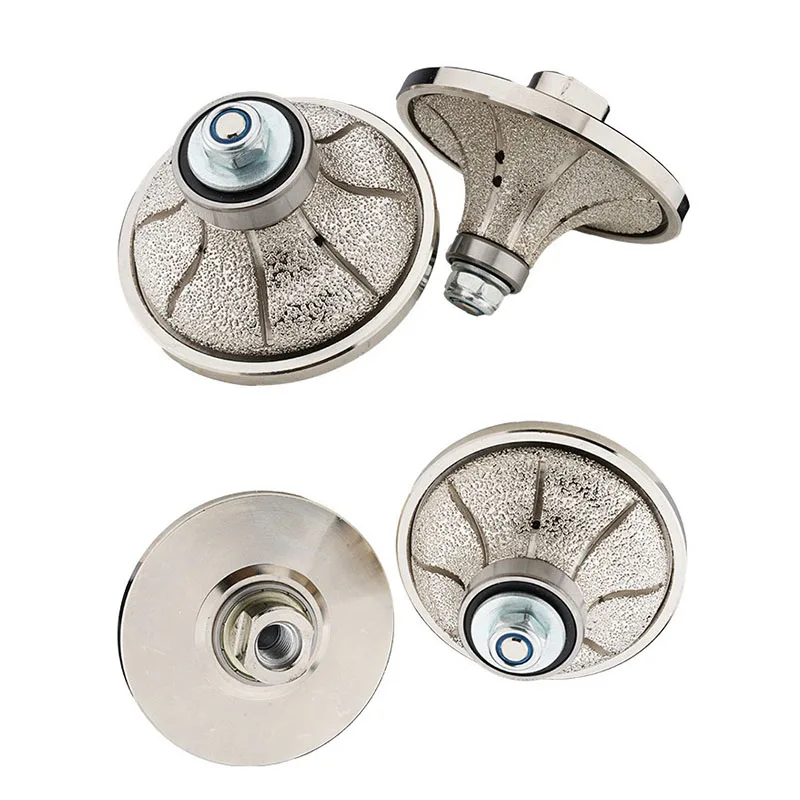 Marble Processing Brazed Diamond Abrasive Disc Edge Grinding Wheel For Stone Engraving Work