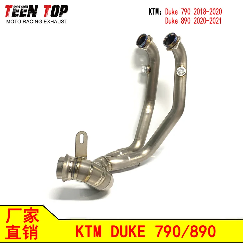 

Applicable to:KTM Duke 790 Duke 890 Street Car Modified Motorcycle Exhaust Pipe Titanium Elbow 2018-2021