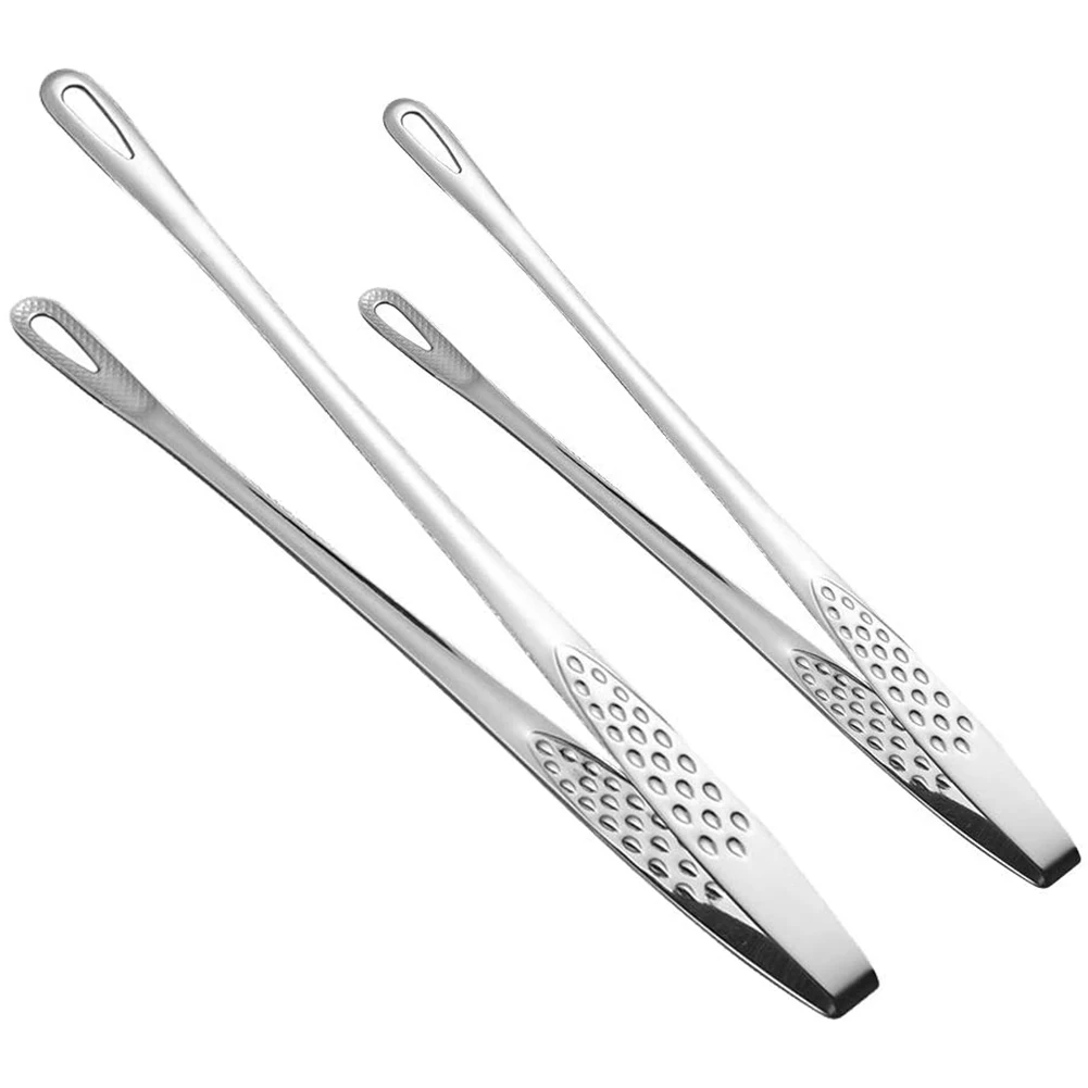 

2025 Trend2pcs Stainless Steel Food Tongs, Kitchen Tweezers,Multifunctional Tools For Cooking, Grilling, Baking