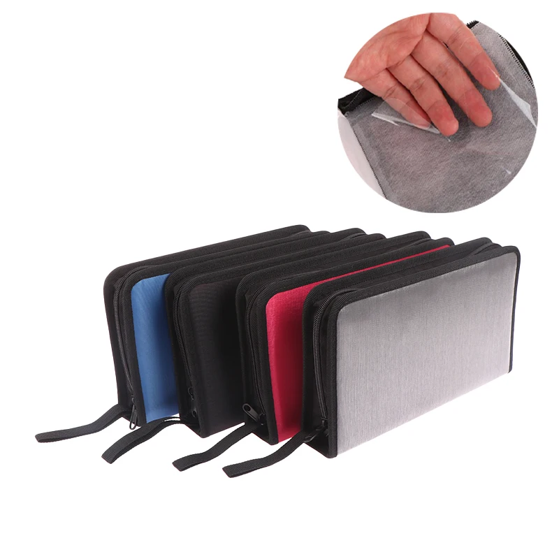 Carry Box Handbag With Zipper Album Organizer 80-Sheets Car CD Case Disc Dvd Storage Bag Sleeves Holder Case