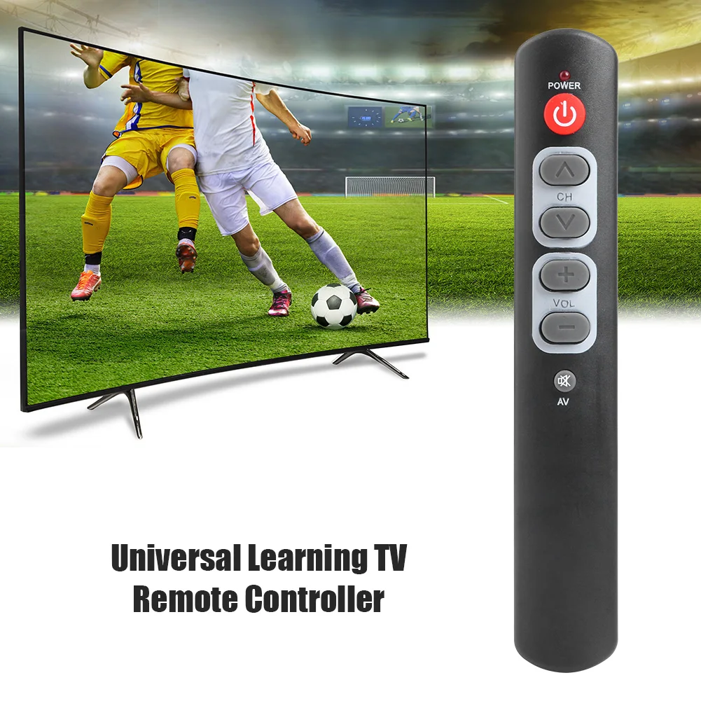 Kopieer IR-afstandsbediening voor TV STB DVD VCR Universele 6-grote knop Leren Afstandsbediening Elektronische Smart Home-accessoires
