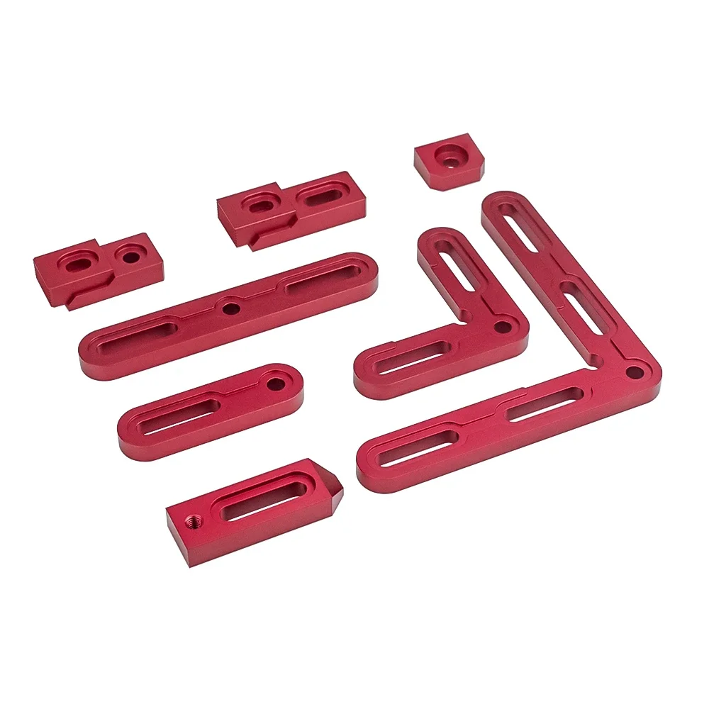 90 Degree Positioning Strip Tool Align Jig Fixed Clamp Position Lock Bar Block Aluminum Fixing Clip Corner Clamping Square Tool #2