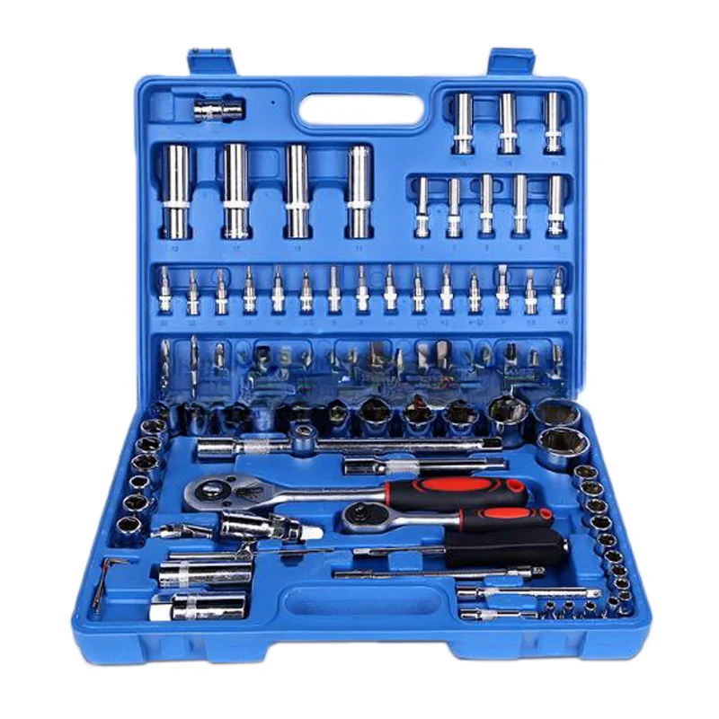 for 94PC Sleeve Combination Car Repair Tool Packages Auto Chrome Vanadium Steel Hardware Tools Hand Tools Set