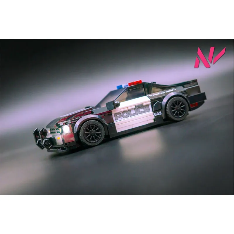 

MOC-178114New Classic S281City Security Police Car Building Block Model361Parts, Boys and Children's Birthday Building Block Toy