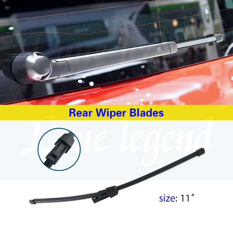 Pára-brisas traseiro Washer Wiper Blade, Acessórios do carro para Skoda Yeti 2009-2017 2016 2015 2014 2013 2012, 11"