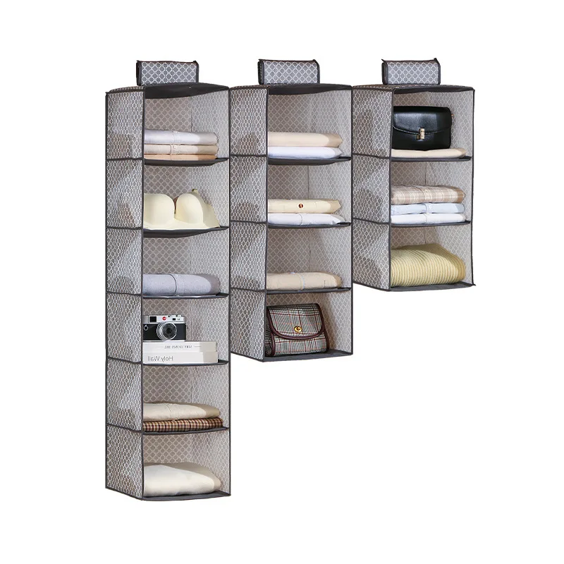 Multi-layer Storage Hanging Bag for Home Wardrobe Hanging Clothing Storage Bag Foldable Bag Miscellaneous Stereo Storage view 5