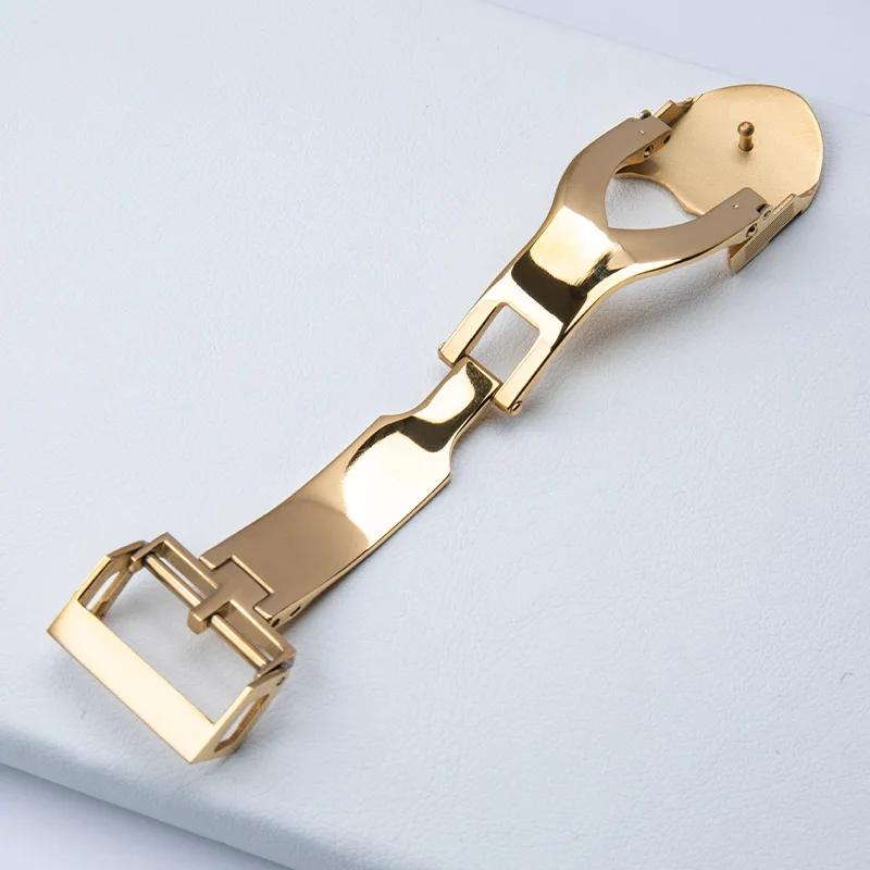 18mm Stainless Steel Buckle for Tudor Watch Strap Clasp Solid Folding Clasp Accessories Silver Metal Button Buckle Replacement