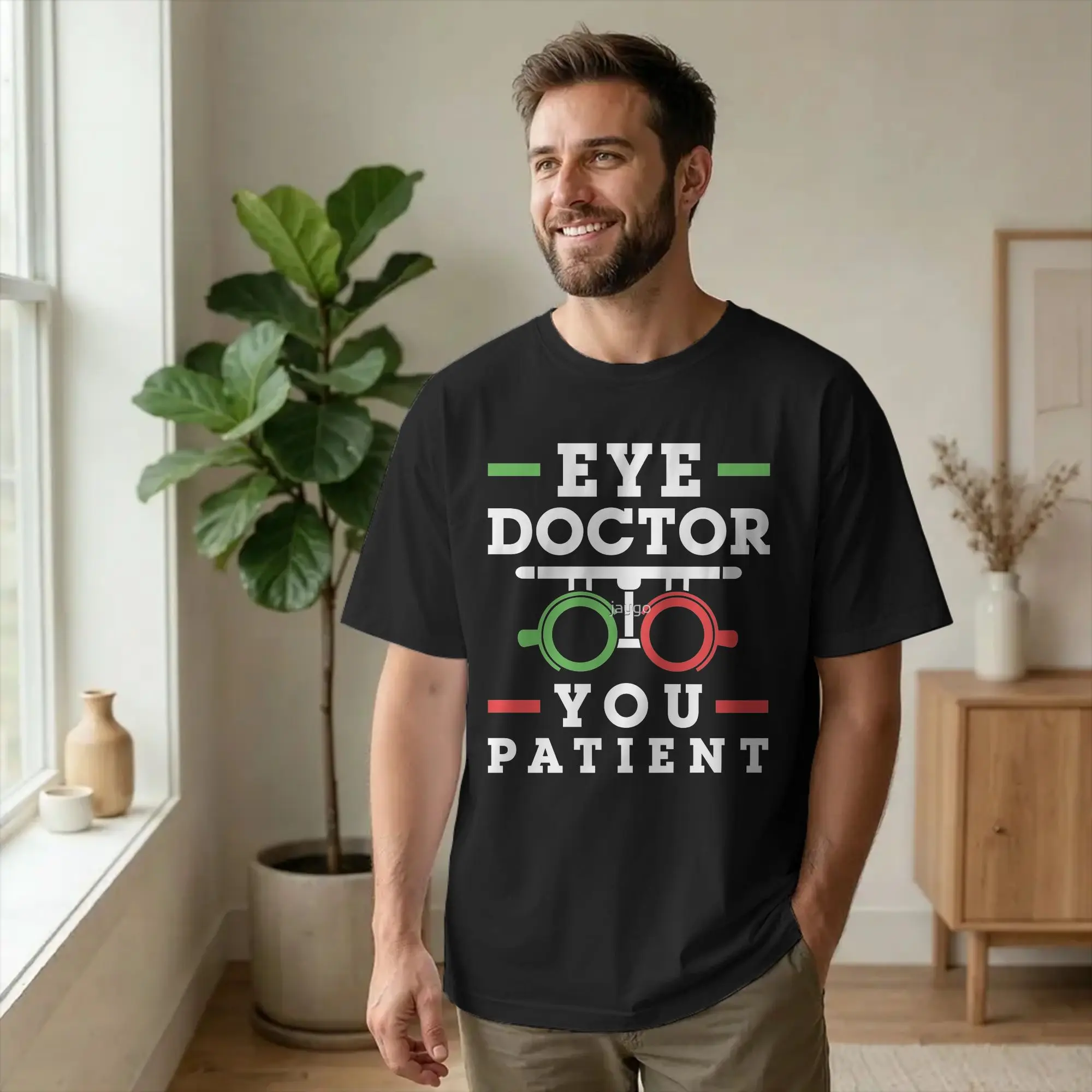 Eye Doctor You Patient Optometrist Optometry T Shirts 100% Cotton Humor T-Shirt Round Neck Eye Exam Chart Tees Clothes Plus Size