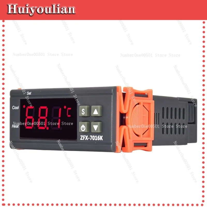 7016K Digital Temperature Controller Thermometer K Type Thermocouple 1 999 C High Power Relay Output