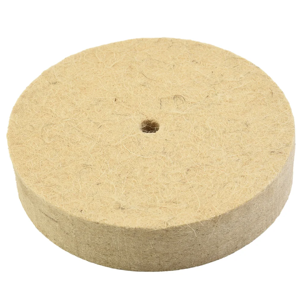 1pc 125mm 5Inch Wool Felt Polishing Wheel Grinding Wheel Wool Buffing Pad For Stainless Steel Copper Aluminum Metal Polishing