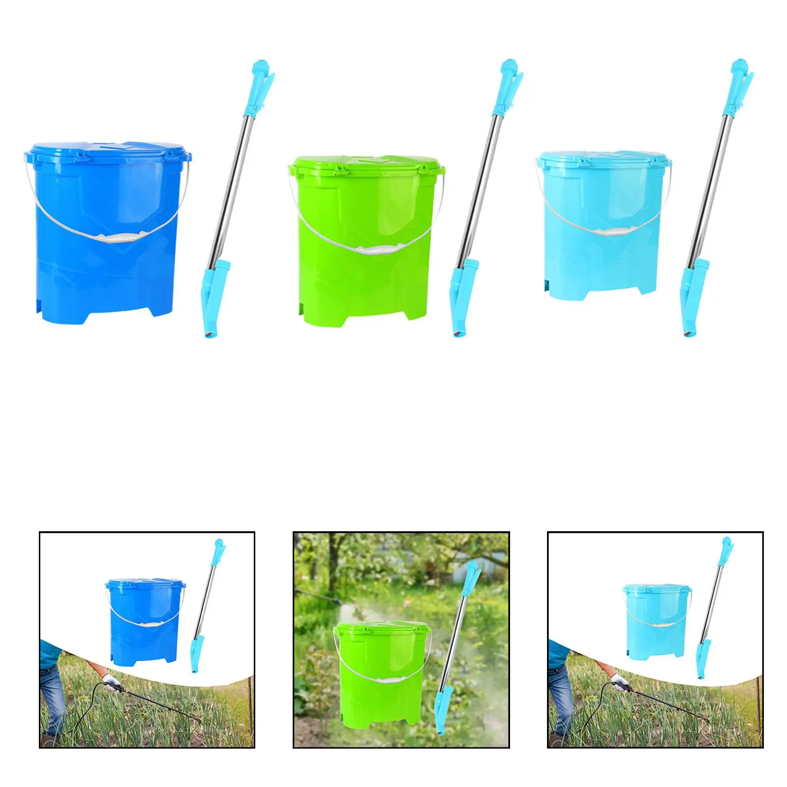 Manual Fertilizer Spreader with Backpack Bucket Corn Fertilizing Tool Sturdy 25L Capacity for Spreading Vegetables