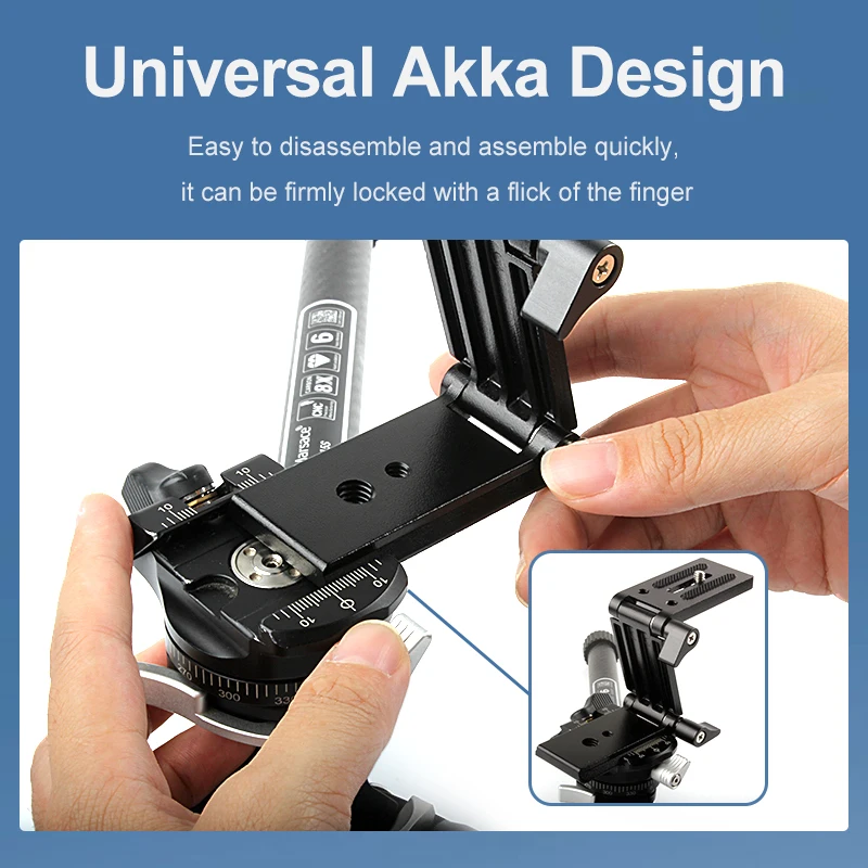 

For DSLR Camera Phone - Universal Tilt Z Mount Quick Release Plate Tripod Head for Monopod Slider Rail Cage Rig Stabilizer