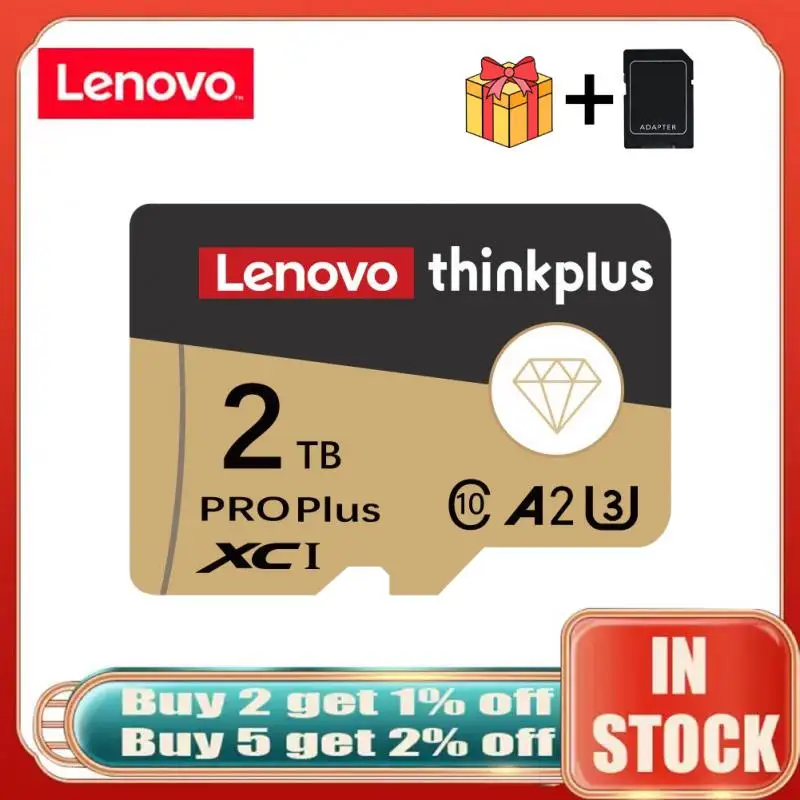 

Lenovo 2TB 1TB A2 High Speed Memory Card 128GB 512GB 256GB Class 10 Waterproof Memoria Micro TF SD Card For Phone Camera Drone