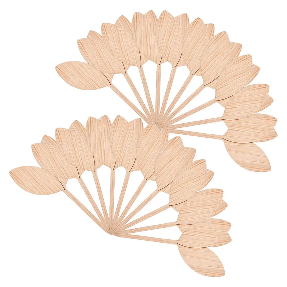 20Pcs Wood Plant Labels Garden Plant Marker Tags for Indoor Outdoor Gardening Flower Shops Restaurants Supermarkets Lawn Decor