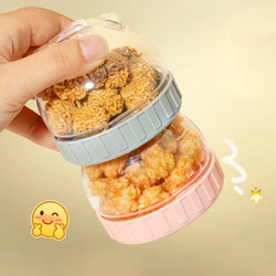 Kitchen Transparent Food Storage Containers With Lid Airtight Pot Grain Bean Rice Airtight Plastic Snack Storage Jar