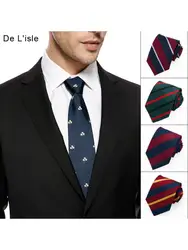 High Quality Jacquard Royal Regiment Military Army Corps Imperial Legion Striped 100% Natural Silk Tie Men Gift