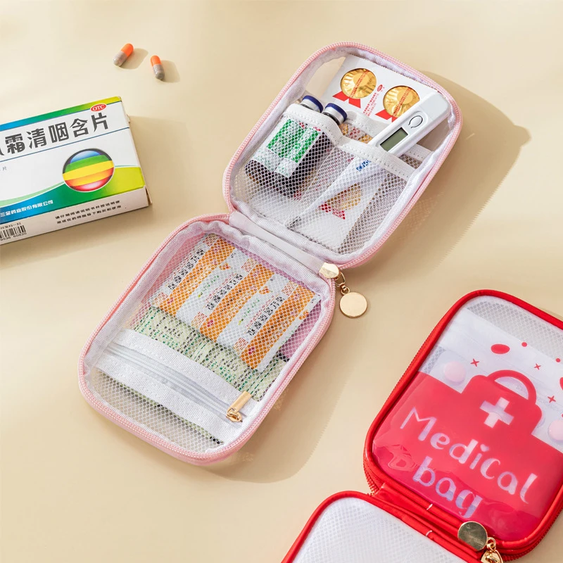 Trousse de premiers soins pour enfants, sac de rangement de médicaments, sac de sauvetage extérieur portable, trousse médicale domestique de grande capacité