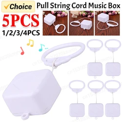 Pull String Cord Music Box White Baby Infant Kids Bed Bell Rattle Toy Gifts New Parts Accessories for Children Brahms Lullaby