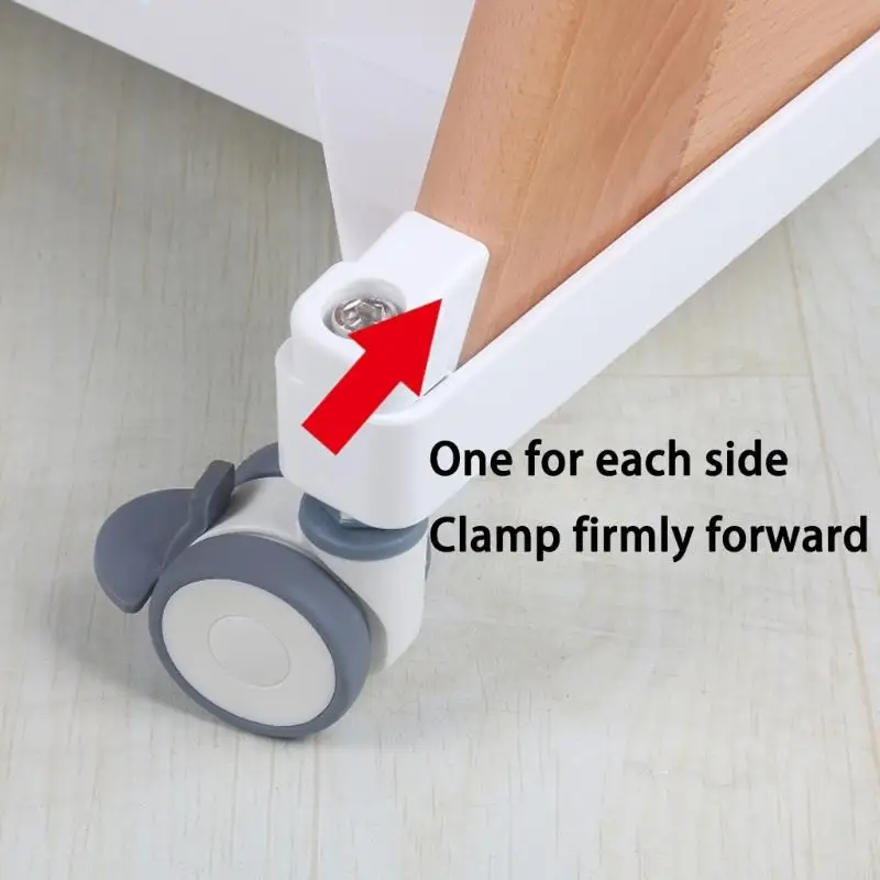 بكرة كرسي مرتفع دوارة مستقرة للأطفال تتميز بـ 4 قطع عجلات فرامل آمنة وبنية بلاستيكية مريحة A2UB