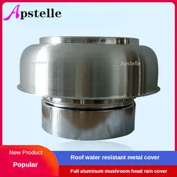 Apstelle-cubierta de rejilla de ventilación de techo, 1 piezas, 4-8 pulgadas, resistente a la intemperie, de aluminio, autocolor