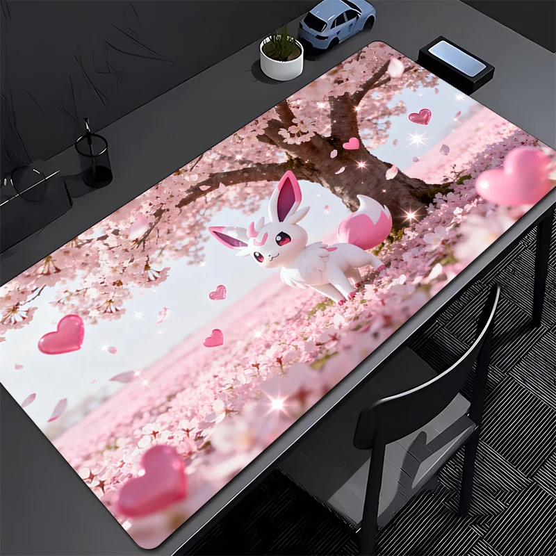 

Anime Mouse Pad P-Pokemon Gamer Desk Mat PC Computer Kawaii 90x40cm Mousepad Keyboard Pad Laptop Gaming Accessories XXL Mausepad
