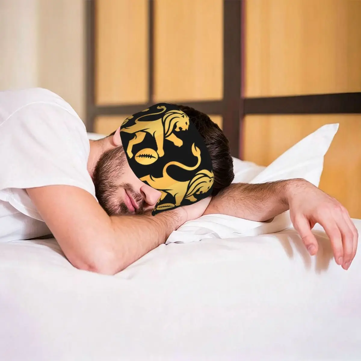 Brisbane Lions sleep eye mask Light Blocking Portable Eye Cover for Girls Boys Home Sleeping Party Gift Eyeshade eyepatch view 6