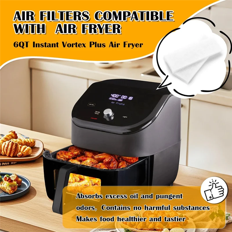 

A66T-фильтры для Instant Vortex Plus 6-литровые аксессуары для фритюрниц быстрого приготовления, фильтры для фритюрниц