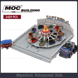 GBC Module Superbowl Fairground Ride MOC Building Blocks Motor Machine Technology Bricks Playground Collection Toy Creative Gift