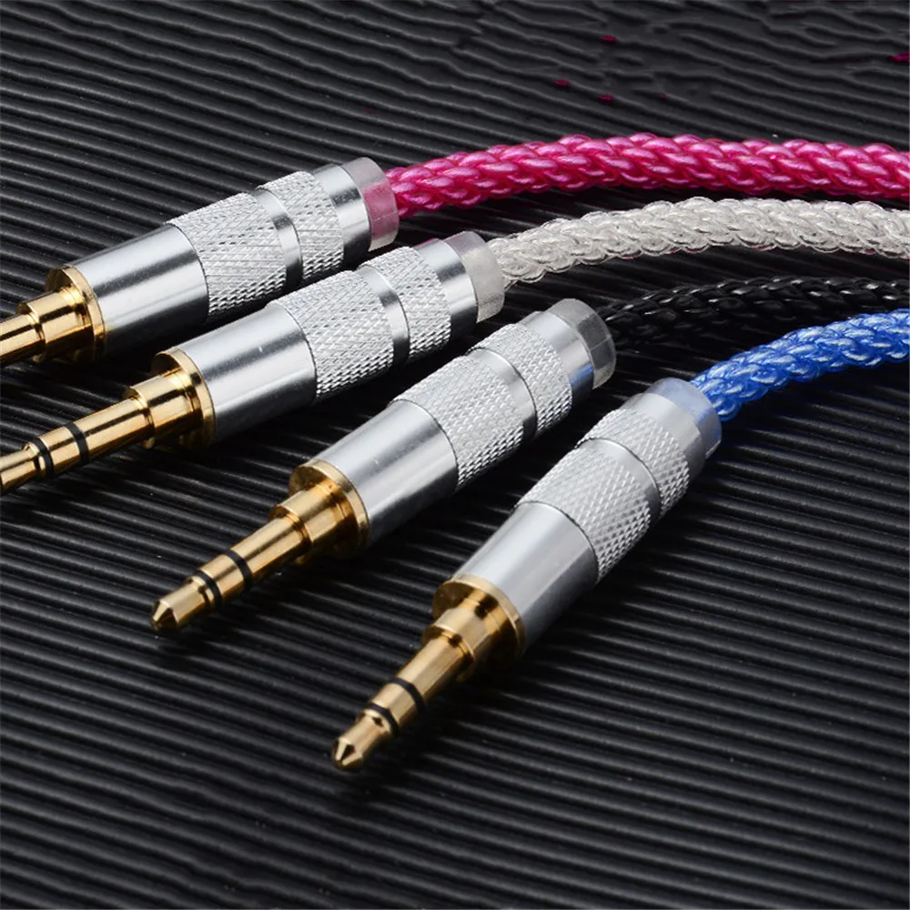 FENGRU Rouge 8 Strand 152 Core Braided OFC Silver Plated Earphone Upgrade Cable MMCX 2Pin 0.78 Headphone Wire for Zero Timeless