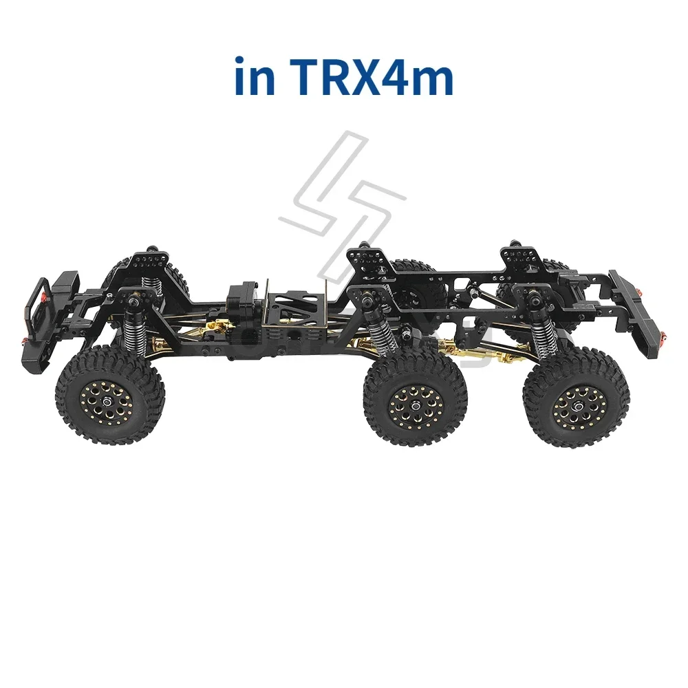 4 SZTUK mosiężnych felg o średnicy 1,0 cala do gąsienic RC 1/24 Axial SCX24 AX24 FCX24 1/18 TRX4m Metalowe części modernizacyjne