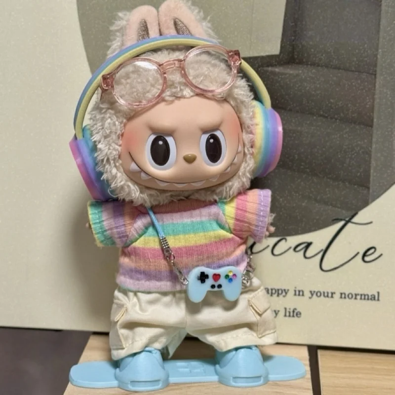 

Rainbow Dopamine Series Doll Clothes Set for Labubu Gen 1 & 3 Cute Gaming-Inspired Outfit with Vibrant Colors Stylish Costume