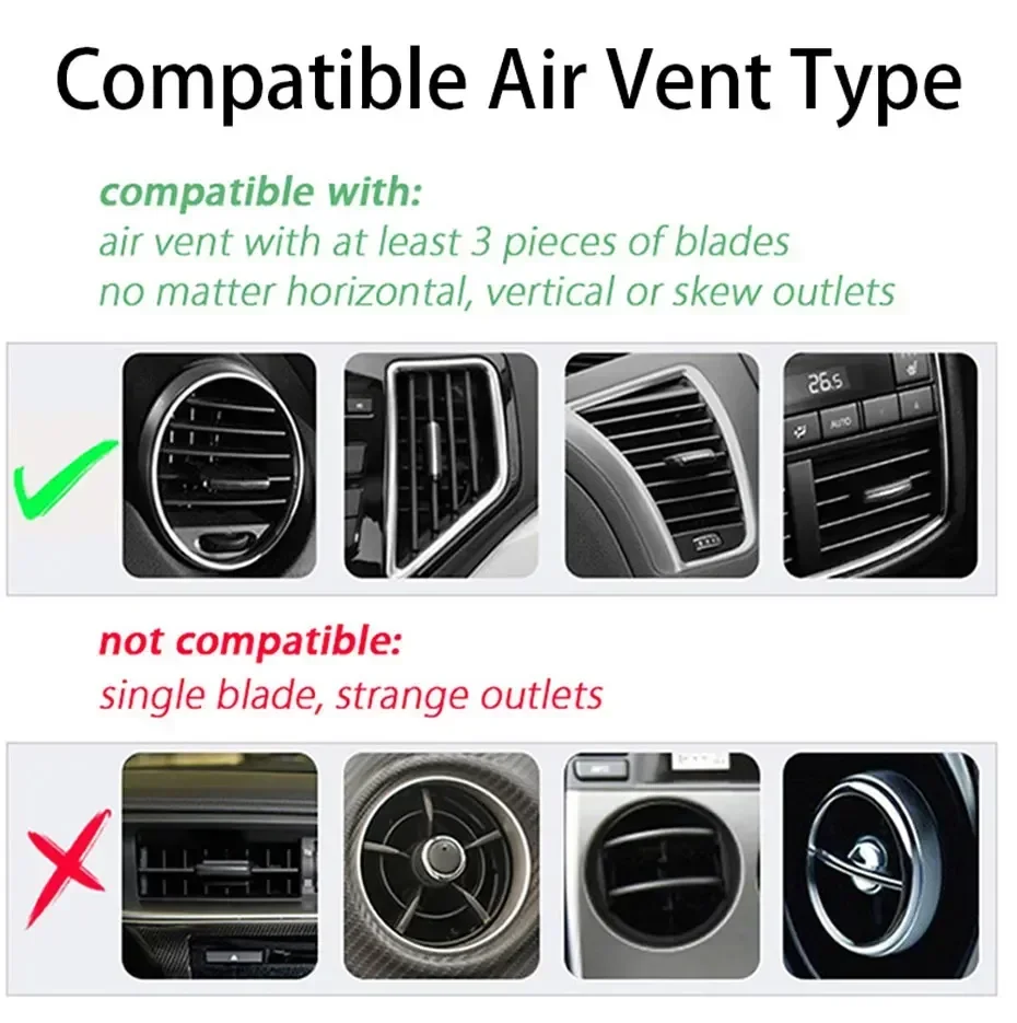 Auto Telefon Halter Halterung Zubehör Innen Auto Air Outlet Handy Unterstützung Teile Telefon Ständer Basis Befestigungs Clip – Detail 8