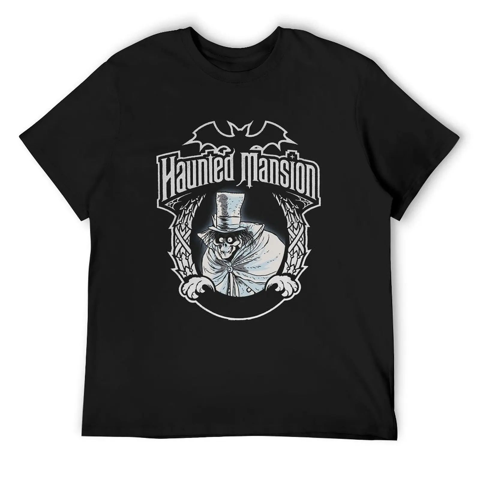 Halloween Haunted Hatbox Mansion Ghost Horrorr T-Shirt quick-drying plain plus size men clothing