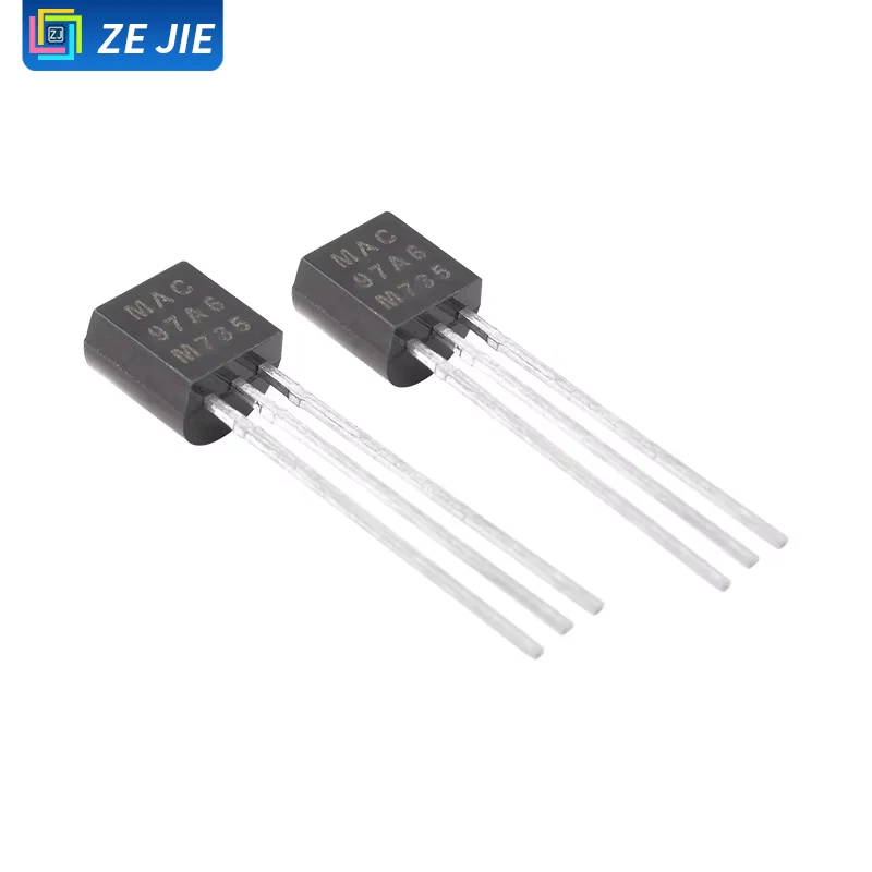 Ze Jie  MAC97A6 Bidirectional Triac, Thyristor, TO-92 Through-Hole, 20 Pcs
